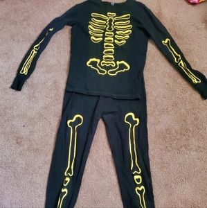 Gap Glow in the Dark Skeleton Pajamas. Girl size 14.